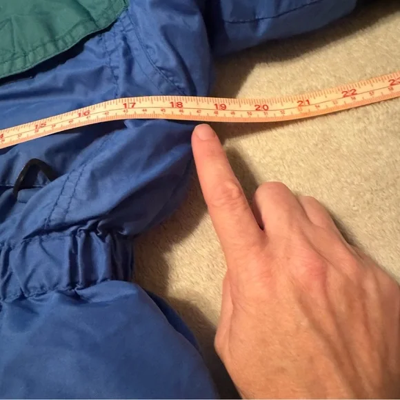 Vintage Columbia Williwaw Kids Girl’s Blue and Green Colorblock Jacket - Picture 14 of 16